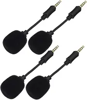 Kisangel 4PCS Line Noise Canceling Microphone Pole Mic for Singing Supplies Compact Design for Mobile and Computer Use High Sensitivity Sound Reproduction for Live Streaming and Karaoke