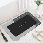 Slip-resistant Bathroom Rug Rubber Base Mat Quick-drying Diatom Mud Floor