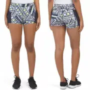 Miss Me Exercise Gym Shorts NWT Medium Black Geo Pattern