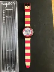 Swatch Chronograph Scr 100 Navy Berry