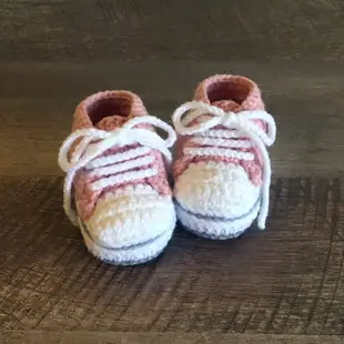 Stylish Pink Baby Sneaker - Crochet Shoes - Handmade Toddler Booties - Footwear