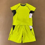 Old Navy Active Boys Size XS (5) Lime 2 Piece Go-Dry Mesh Performance Set NWT