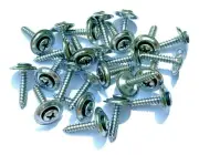 #6 x 3/4 Chrome Trim Screws With Countersunk Washer (Qty-25) #961CC (for: Chrysler)