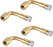 Gatuida High Sealing Capacity Metal Cap Valve Stem Extension Adapter for Car Motorcycle Bike