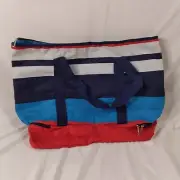 New Multicolor Ulta Beauty Insulated Bag Large Zip Top And Bottom