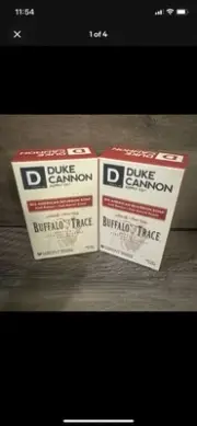 Duke Cannon Buffalo Trace American Bourbon Brick Soap Half Ration Lot of 2 Bars