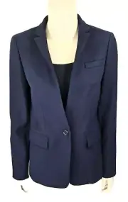 J Crew Regent Blazer In Four Season Stretch, Navy, Size 2, NWT