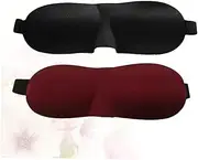 Baluue 2 Pcs Night Blindfold Eye Mask Sleeping Blindfold Sleep Mask Eye Cover Sleeping Mask Night