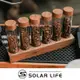 Solar Life 索樂生活 咖啡豆分裝試管+展示架22g/6入.咖啡豆密封罐 咖啡豆保存 收納試管 咖啡豆展示罐 玻璃儲物罐