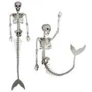 NNETM Mermaid Skeleton Decoration - Nautical Theme Hanging Prop