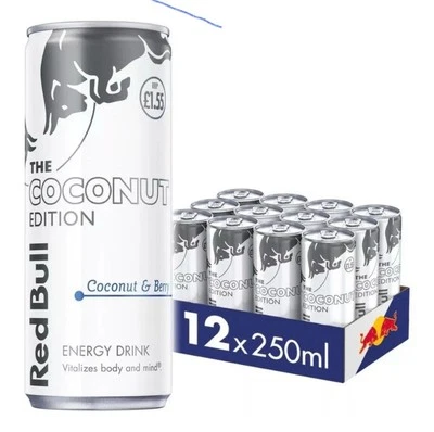 Redbull Coconut and Berry Energy and Fitness Drink - 12x250ML