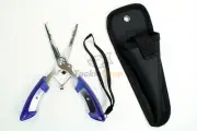 5x 6.5" Stainless Steel Fishing Pliers Scissors Hook Remover Line Sheath Lanyard
