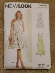 NEW LOOK Pattern N6665 Cute spring summer Dress Size 4-16 waist yoke FF