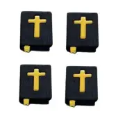 Bible (4 pcs) - Shelly's Buttons - Religion / Jesus - Craft Sewing Scrap