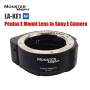 MonsterAdapter LA-KE1 AF Lens Adapter for Pentax K Lens to Sony E-mount Cameras