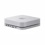 集線器和HDD機櫃2合1 HAGIBIS TYPE-C DOCKING STATION & STAND 支持5TB以內擴充 適用MAC MINI M1 銀 [2美國直購]