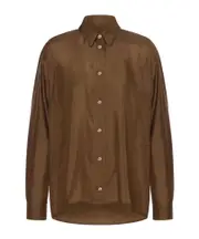 Button-down long-sleeved shirt IT40,IT44,IT42 Brown