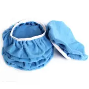 5PCS 5-6" 150mm Blue Microfibre Buffing Pads Car Polish Wax Buffer Bonnets Cover