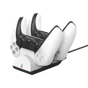 Goobay Dual Controller Charging Station/Dock For PlayStation 5/PS5 Matte White