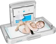 Commercial Baby Changing Station,Wall Mounted Baby Changing Station with Safety Strap,Wall Mounted Changing Table for Commercial Bathroom, Baby Changing Station That Makes Every Mother Happy