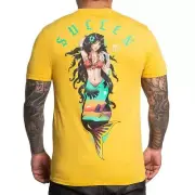 Sullen Clothing "Island" Premium Mens tee Art Collective tattoo Yellow