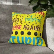 CUSHION COVER PILLOW CASE|FUNNY SARCASTIC JOKE QUOTES #8