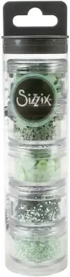 Sizzix Making Essential Sequins & Beads 5/Pkg-Agave, 5g Per Pot