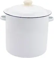 CATIEBYE Sturdy Enamel Rice Bucket Waterproof Home Storage for Tea Waste Chemicals