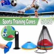 50Pcs Disc Set Flexible Cones Football Soccer Training Field Marker Sports Discs