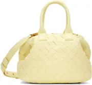 BOTTEGA VENETA Bauletto Mini $3500 Chamomile Top Handle Bag New & Authentic