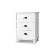 Artiss Bedside Table 3 Drawers Vintage Black Blue White