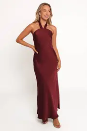 [PUP3] Larkin Maxi Dress - Plum L wine