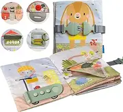 Taf Toys Montessori Toys for 1 2 3 Year Old Quiet Busy Book, Preschool Learning Activities for Toddlers. Busy Board Sensory & Fine Motor Skills, with 12 Sensory Toddler Activities for Boys & Girls