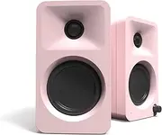 Kanto ORA 100W Powered Reference Desktop Computer Speakers with Bluetooth 5.0 Pink