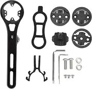 Handlebar Computer Mount Aluminum Alloy Cycling Extended Front Mount with 4 Adapters and Clamp for Riding