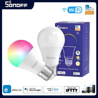 SONOFF B02-B-A60/B05-BL-A19 WiFi Smart LED Bulb E27 RGBCW Dimmable Light Bulb Ti
