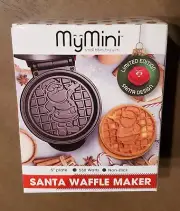 MyMini Nostalgia Santa Waffle Maker Limited Edition Santa Design NEW in box