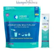 Liquid IV Hydration Multiplier Electrolyte Drink Mix Acai Berry 16 Packets