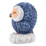 Owl Ornament Blue Figurine Woodpecker Deterrent for House Fake