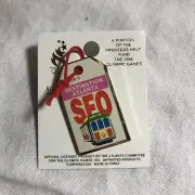 Olympics Pin 1996 Atlanta Destinations Travel Tag Trolley SFO Tie Tack New