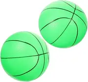 2pcs Glow in The Dark Small Basketball PVC Glowing Basketball Bouncy Balls Toy for Sports Themed Birthday Party Favors Decoration