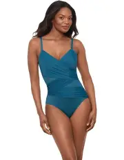 [Miraclesuit Swim] Network Mystique Underwire Shaping Swimsuit in Blue