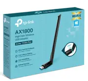 TP-Link Archer TX35U Plus AX1800 High Gain Wireless USB Adapter, 1201 Mbps at 5 GHz + 574 Mbps at 2.4 GHz, 1 High Gain External Antenna, USB 3.0 FEA