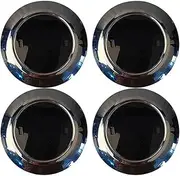 4 Pcs Car Wheel Center Caps Hub Cover Compatible with Toyota Land Cruiser 200 4260B-60370 4260B-60390 R17 R20 Send Logo Wheel Center Caps(4PCS Silvery Black)