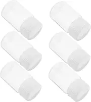 DINHEAROM 6Pcs Chemical Reagent Bottles High Temperature Resistant Sample Containers Transparent Material for Laboratory Use Leak Storage