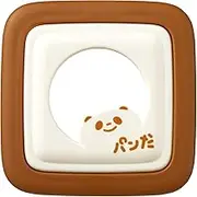 Akebono Sangyo RE-182 Sandwich Shape, Square, Brown, Made in Japan, Just Place Your Favorite Ingredients in the Bread and Press it Tightly, You Can Make Sand Bread with a Closed Edge Recipe with Extra