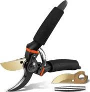 8.3 Secateurs, Bypass Pruning Shears with Replacement Blades and Springs