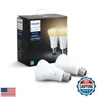 Philips Hue 2-Pack White Ambiance 60W Equivalent Dimmable LED Smart Bulb (Wor
