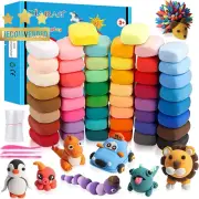Air Dry Clay 50 Colors Ultra Light Modeling Clay Set, Non-Sticky & Non-Toxic