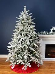 Swiss Alps Snowy Flocked 7ft /210cm Pre-Lit Christmas Tree